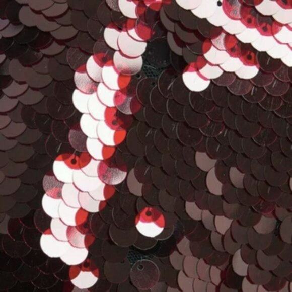 Mcq Alexander McQueen Wrap effect sequined tulle Burgundy size 2 - Picture 4 of 7